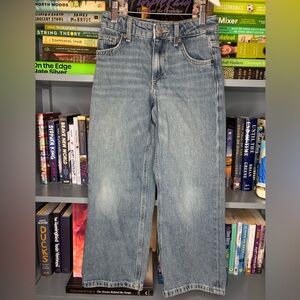 Zara Girls Wide Leg Blue Jeans